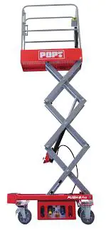 Pelarliftar manuellt flyttbara (el, batteri)